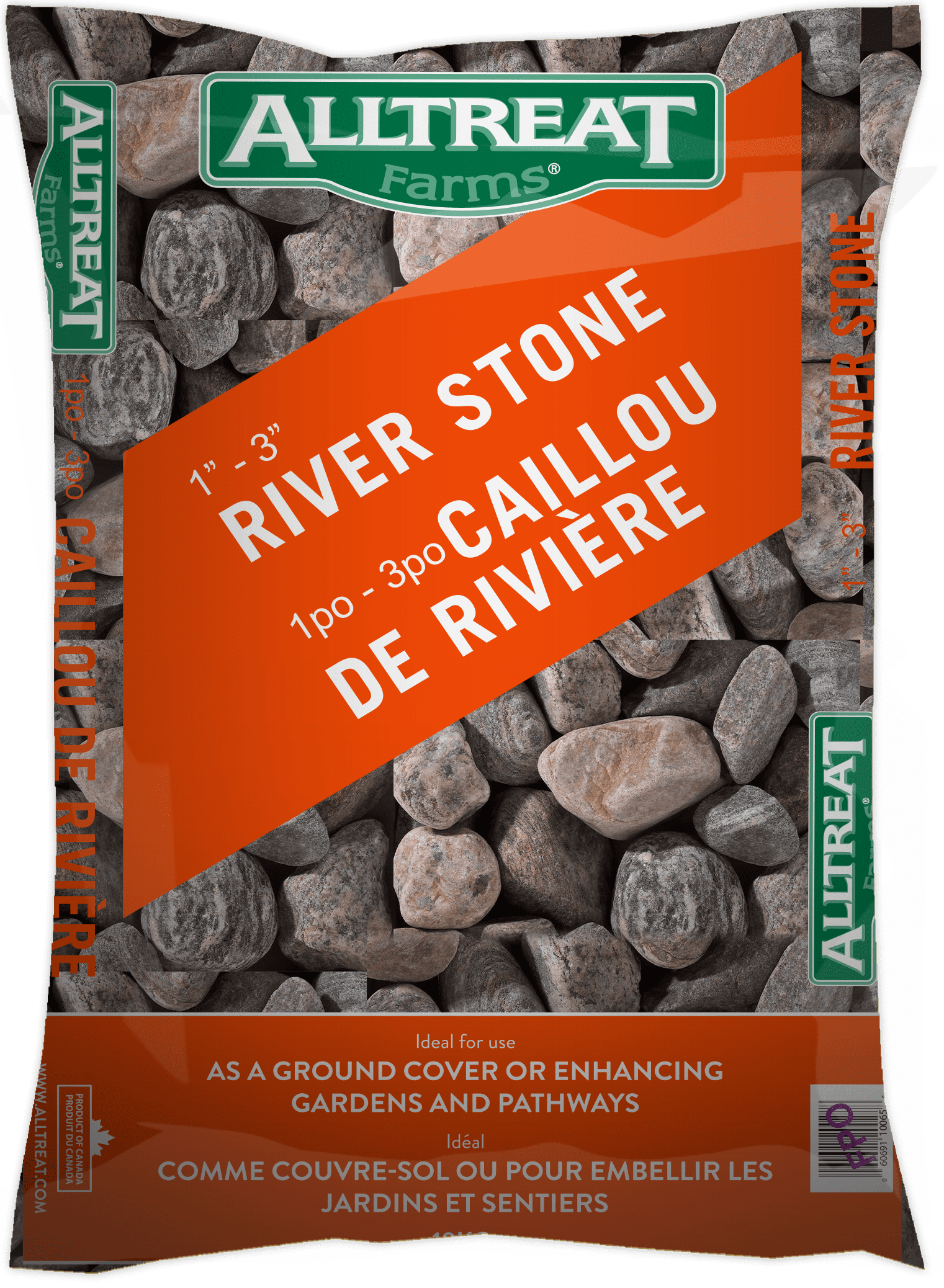 Stone, River 1-3", 18KG