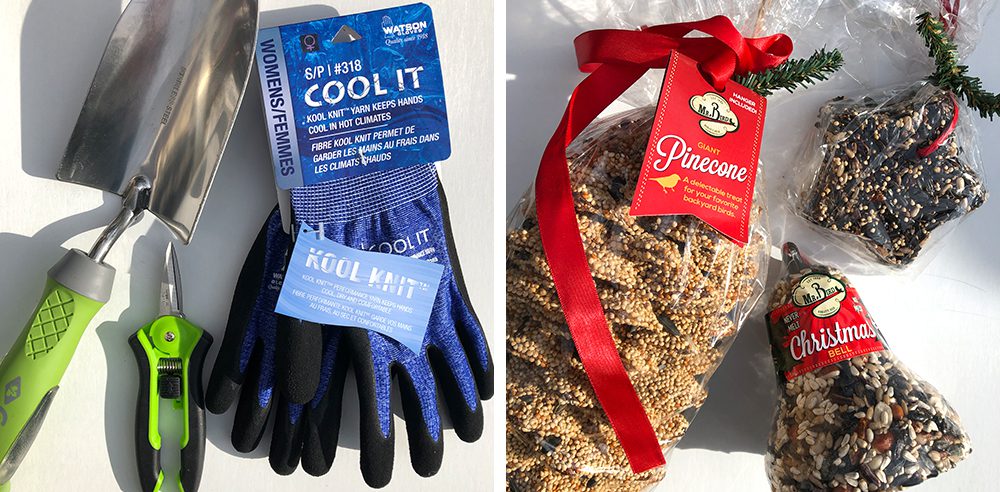 gardening supplies and bird seed