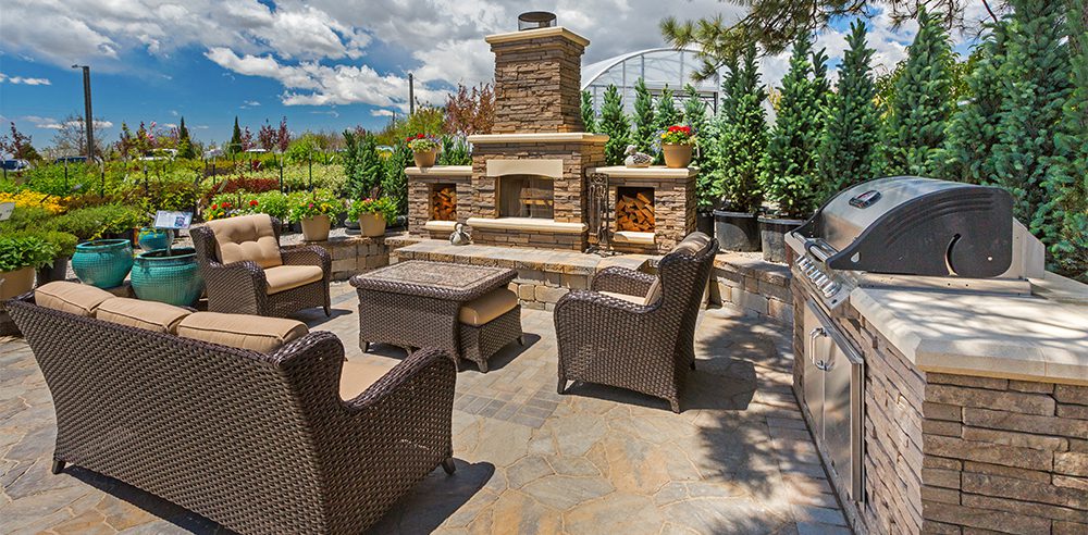 outdoor bbq area with seating royal city nursery guelph