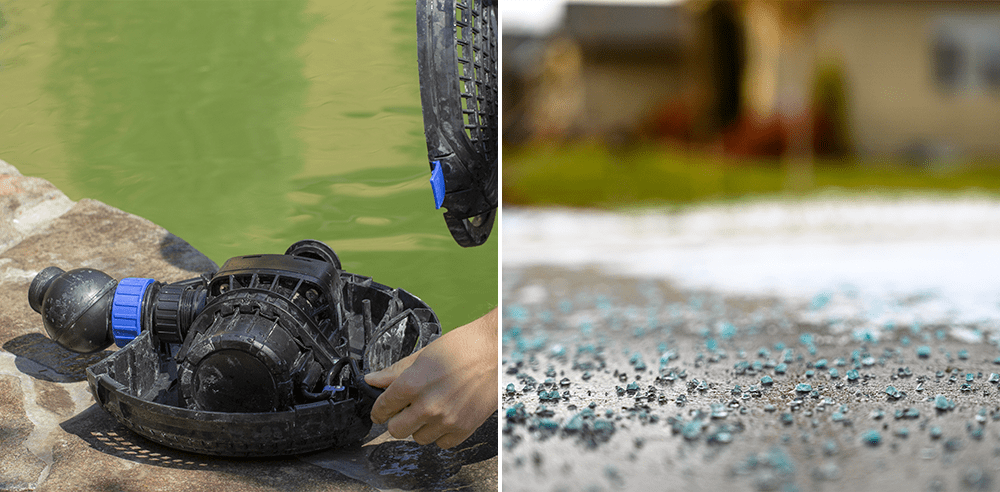 pond filter and salt on driveway winter royal city nursery guelph