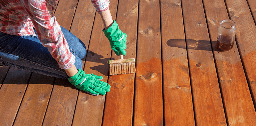 re-staining wooden deck in spring royal city nursery guelph