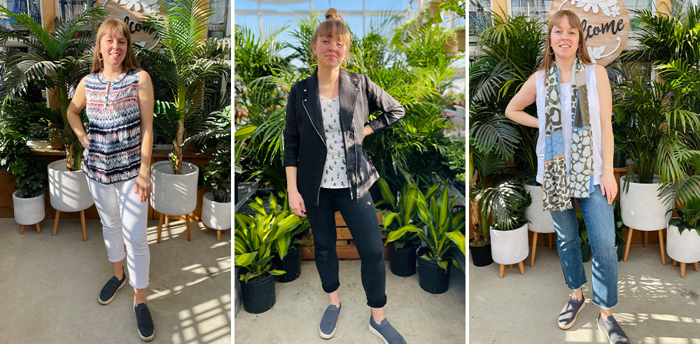 how to layer for spring outfits for mix of sun and clouds guelph ontario