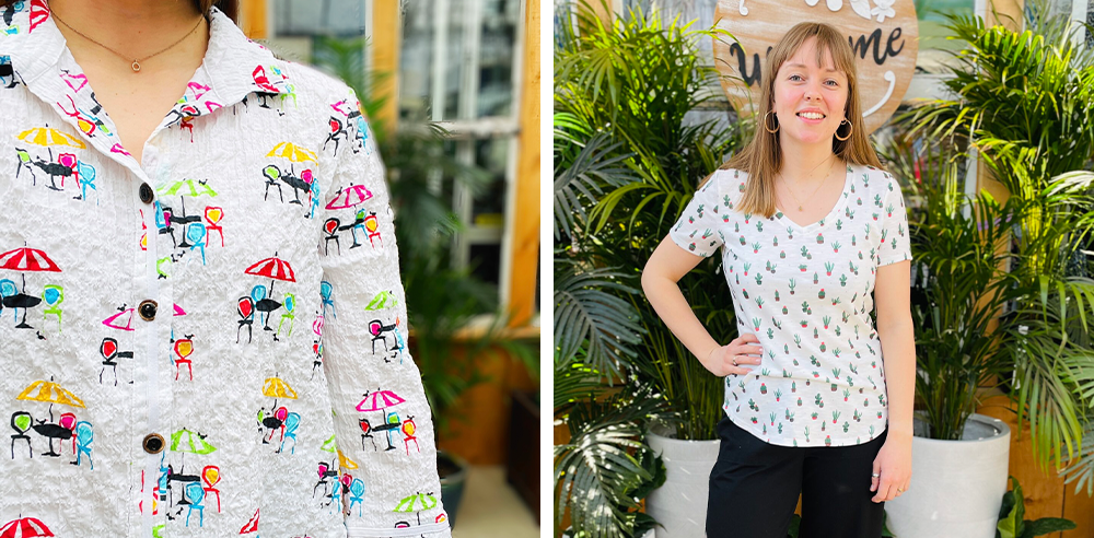 fun printed tops for summer Royal City Nursery