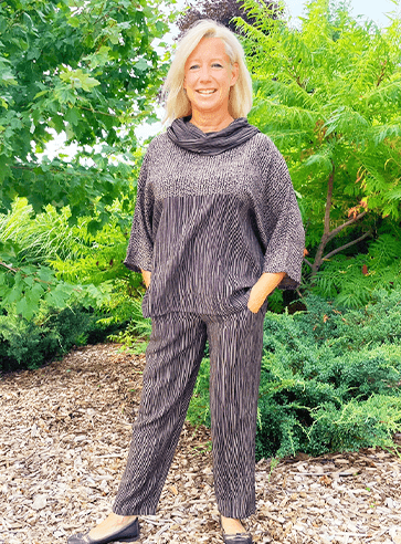 -ponchos and comfy pants at Tsuga Boutique