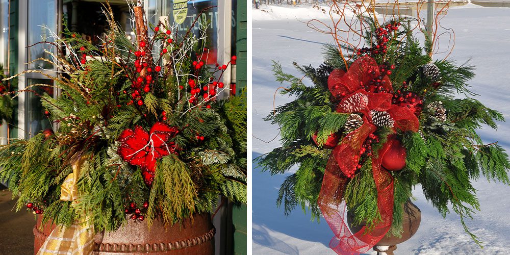 Royal City Nursery-Ontario-Designing Winter and Holiday Planters-traditional theme
