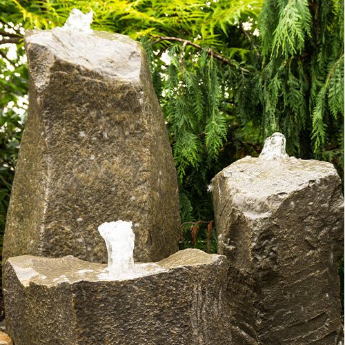 Royal City Nursery-Guelph-Ontario-Why You Need a Pond-bubbling rocks