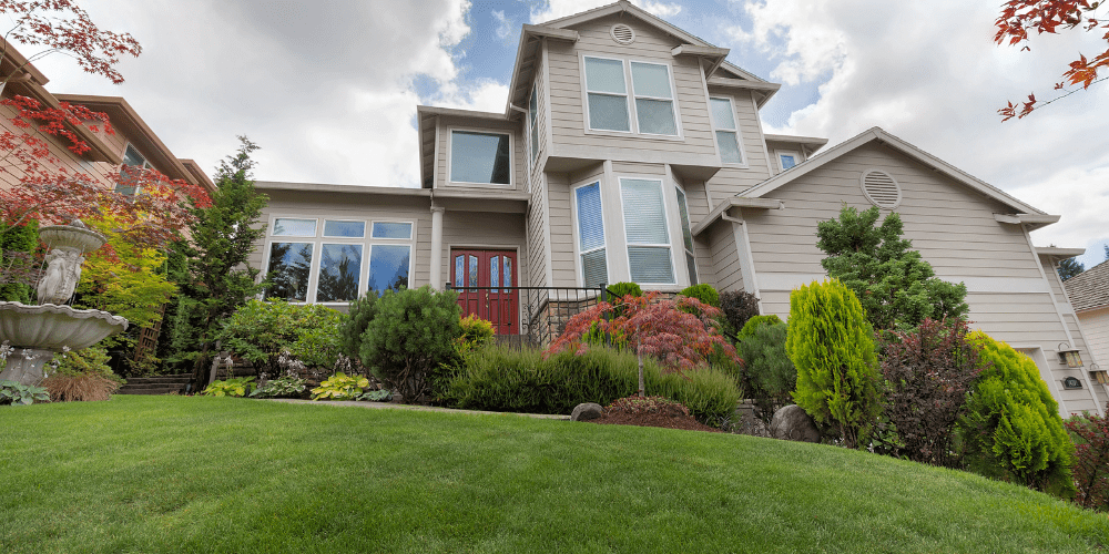 Royal City Nursery-Guelph-Ontario-Designing a Four Seasons Landscape-evergreen garden front of house