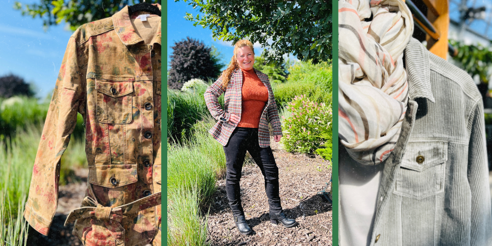 Royal City Nursery-Guelph Ontario-Tsuga Boutique Fall Fashion 2023-jackets for layering