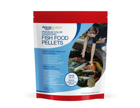 Colour enhancing food pellets