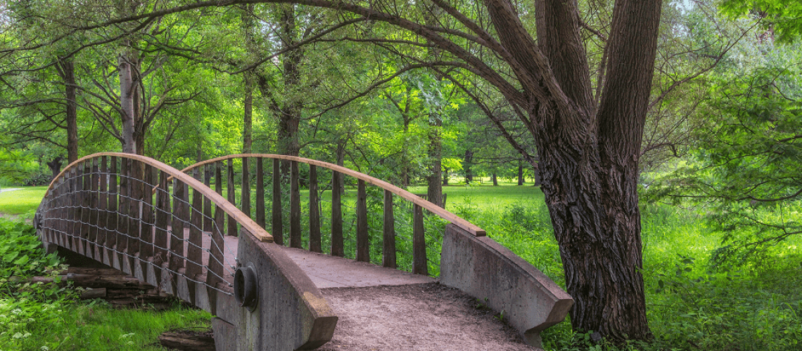 Royal City Nursery-Guelph Ontario-History of Guelph - bridge footpath