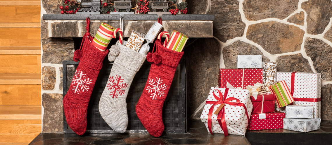 Royal City Nursery-Guelph Ontario-Holiday Stocking Stuffers-stockings on the mantle